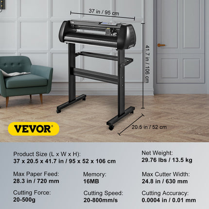 Plėvelių pjaustyklė (ploteris) VEVOR SK-720L, 720 mm