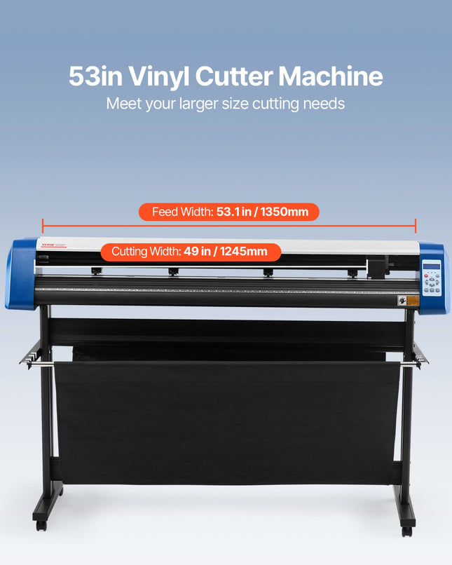 Vinilo pjovimo braižytuvas VEVOR 53 colių, 1350 mm pločio
