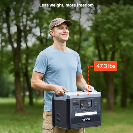 Nešiojama įkrovimo stotelė VEVOR 2400W, 2160Wh
