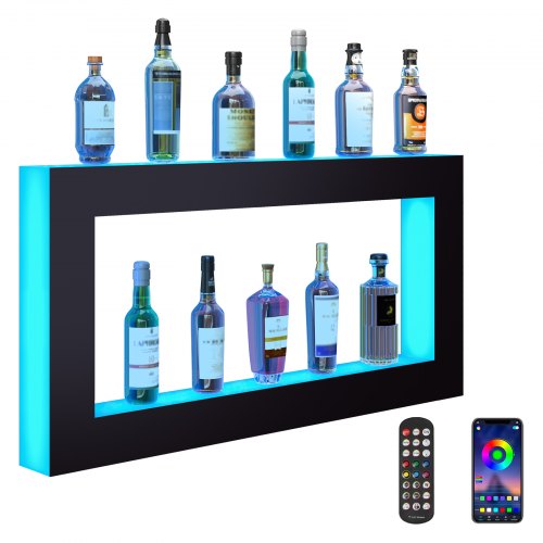 LED apšviesta gėrimų lentyna VEVOR OK-S-48, 121 cm ilgio
