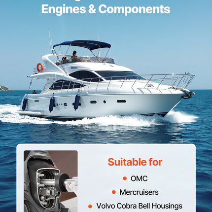 Variklio centravimo ir guolių ištraukimo įrankių rinkinys VEVOR XC2083, suderinamas su Mercruiser, OMC, Volvo Cobra