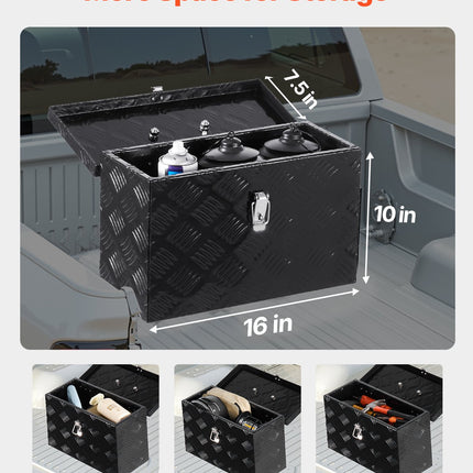 Įrankių dėžė pikapams VEVOR JL-TB19-4, 406x190x254 mm