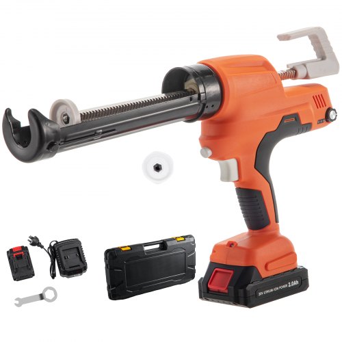 Akumuliatorinis silikono ir klijų pistoletas VEVOR G8504C, 6500 N