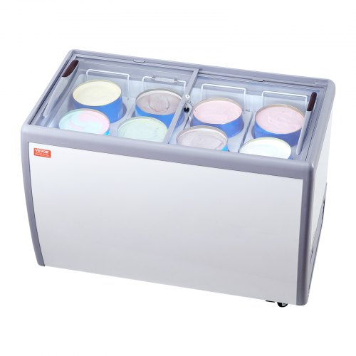Ledų vitrina VEVOR RI-360DC, 370 l