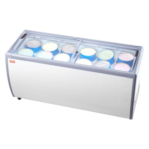 Ledų vitrina-šaldiklis VEVOR RI-560DC, 567 l