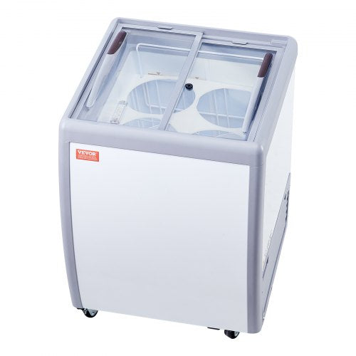 Ledų vitrina-šaldiklis VEVOR RI-160DC, 158 L