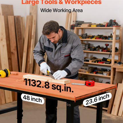 Reguliuojamo aukščio darbastalis VEVOR WB4823, 680 kg keliamoji galia