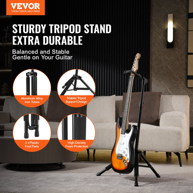 Gitaros stovas VEVOR AGS-510-Lite, reguliuojamas aukštis 900–1200 mm