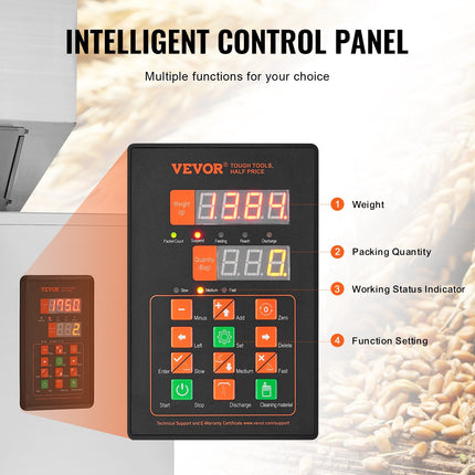 Automatinė birių produktų dozavimo mašina VEVOR F-3000-V2, 20–3000 g