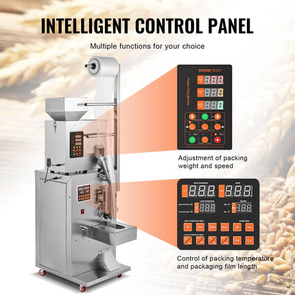 Automatinė birių produktų pakavimo mašina VEVOR SBF-100-V2, 1–100 g