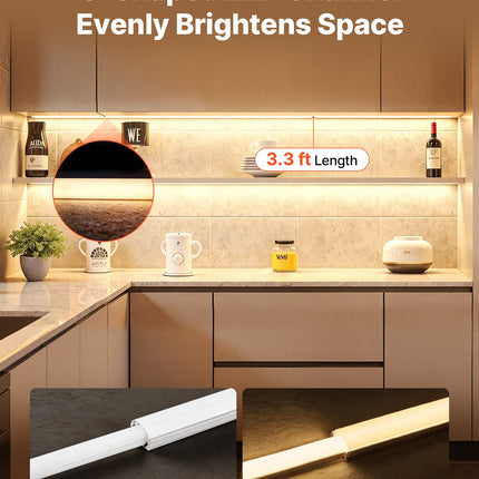 LED juostų profilių rinkinys VEVOR U-3.3-20, 20 vnt. po 1 m, U formos
