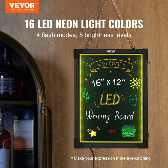 LED rašymo lenta VEVOR A34, 40,6x30,5 cm