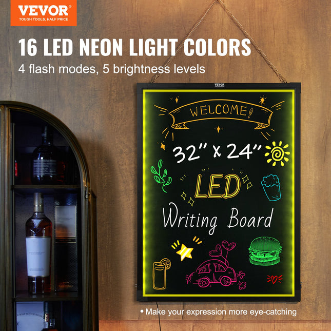 LED rašymo lenta VEVOR A68, 81,3x61 cm