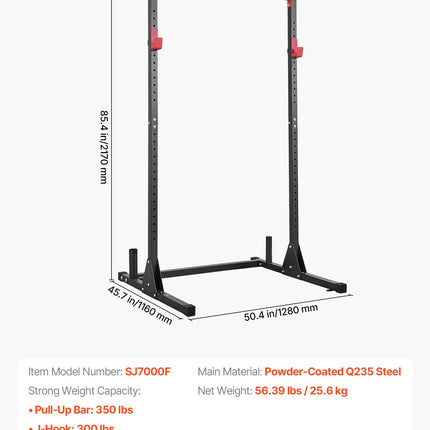Jėgos stendas VEVOR SJ7000F, 363 kg apkrova