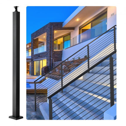 Trosinių turėklų stulpas VEVOR HR-019, 106,7 cm aukščio