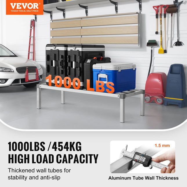 Aliuminio stelažas prekėms VEVOR JC-ADR-204812-ASB, 454 kg apkrova