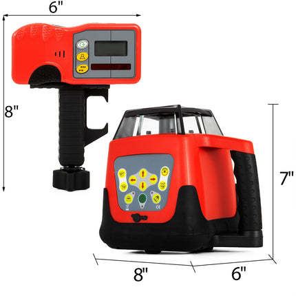 Rotacinis lazerinis nivelyras VEVOR Professional, 500 m veikimo nuotolis
