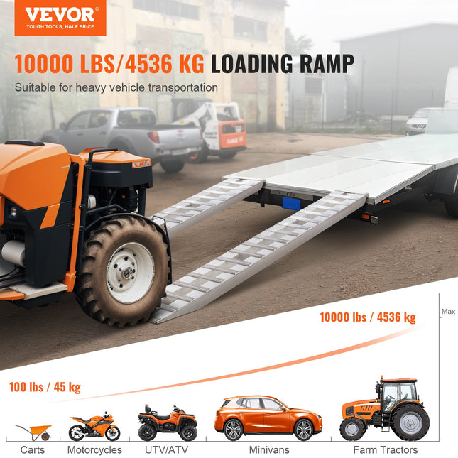 Aliuminio rampos VEVOR NY6076, 4535,9 kg keliamoji galia