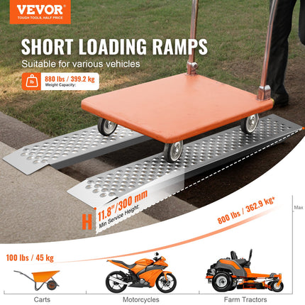 Nešiojamos užvažiavimo rampos VEVOR GJ0058, 399,2 kg keliamoji galia