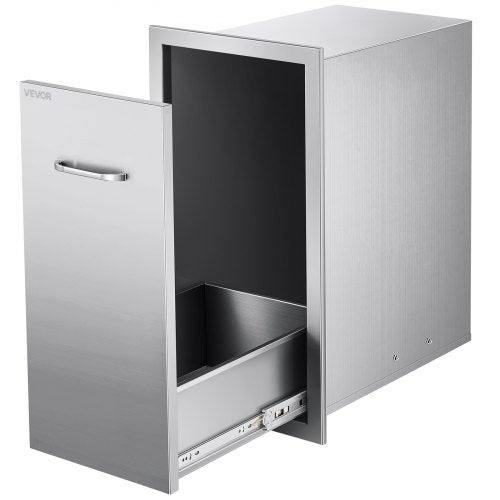 Lauko virtuvės šiukšliadėžės stalčius VEVOR KM-CTG-2302-SKU9, nerūdijančio plieno