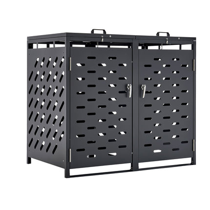 Lauko šiukšlių konteinerių stoginė VEVOR ZY-2X240L-0.7, 2 x 240 l