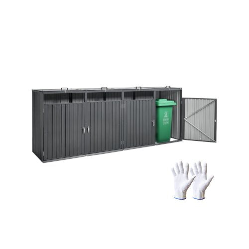 Atliekų konteinerių stoginė VEVOR ZY-4X240L-0.23, 4 x 240 l