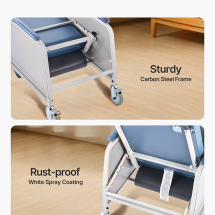 Medicininis fotelis-reklaineris VEVOR D574-BR, 3 padėčių
