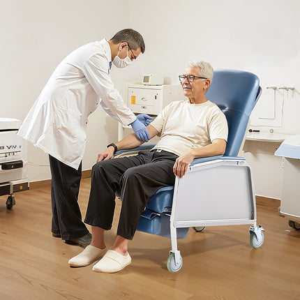 Medicininis fotelis-reklaineris VEVOR D574-BR, 3 padėčių