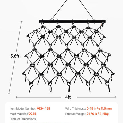 Tinklinės akėčios VEVOR VDH-455, 1,2 x 1,7 m