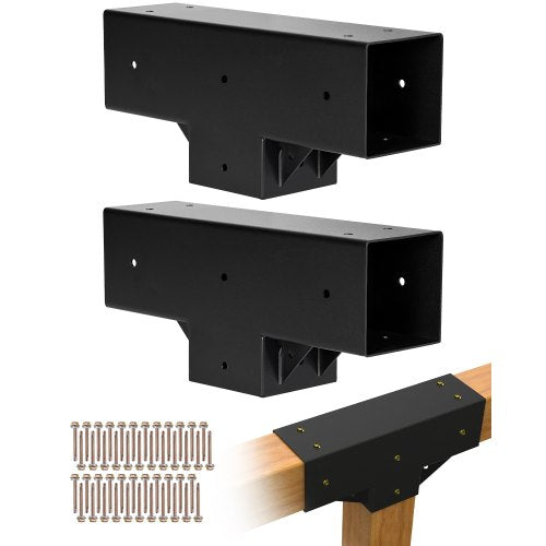 Pergolos jungčių rinkinys VEVOR SST2, T formos, 92 x 92 mm sijoms