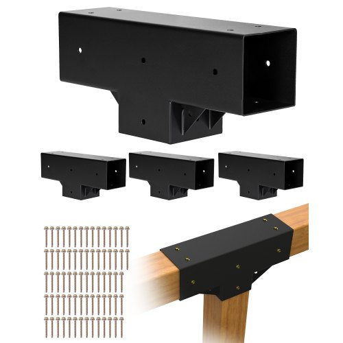 Pergolių jungčių rinkinys VEVOR SST4, T formos, 92 x 92 mm