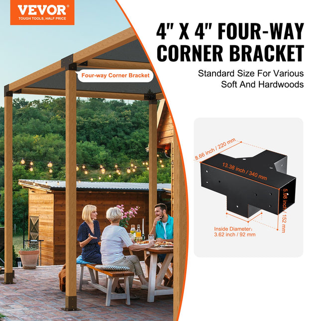 Pergolos jungčių rinkinys VEVOR SSE2, 10,2 x 10,2 cm