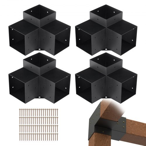Pergolos jungčių rinkinys VEVOR SSD4, 150x150 mm sijoms