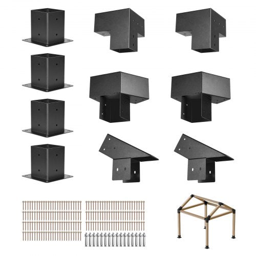 Pergolos montavimo rinkinys VEVOR SSAC14, 92 x 92 mm medienai