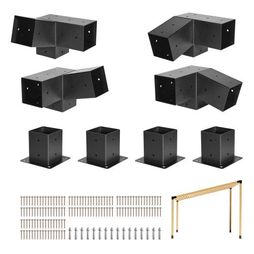 Pergolos montavimo rinkinys VEVOR SSAC8, 92 x 92 mm sijoms, 8 vnt.