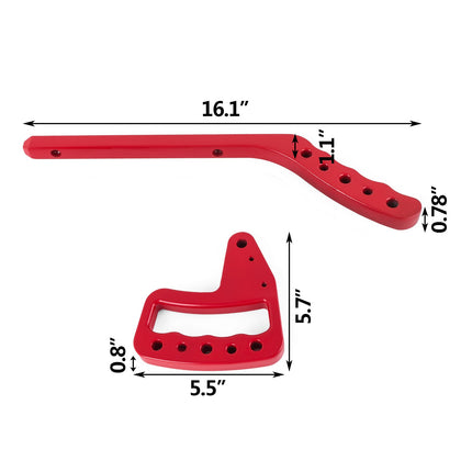 Rankenos įlipimui VEVOR Jeep Wrangler JK (2007-2017), 4 vnt. komplektas