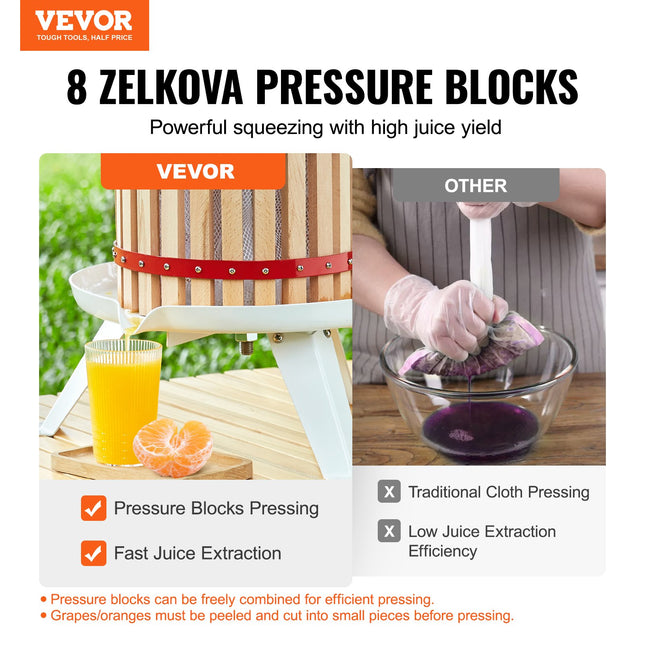 Vaisių ir uogų presas VEVOR SC-W18L, 16,7 l