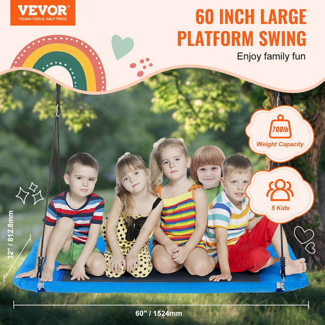Platforminė sūpynė VEVOR YXS-BQ01, 317 kg keliamoji galia
