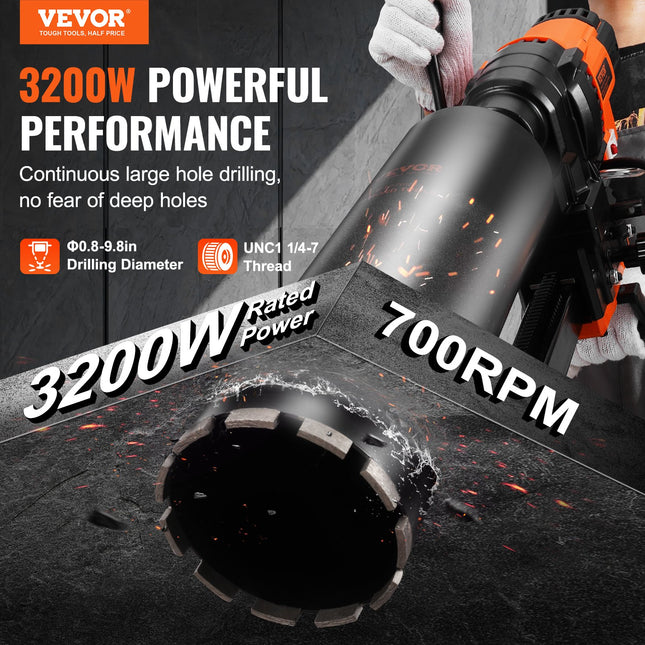 Deimantinis gręžtuvas su stovu VEVOR Z1Z-CF-9235, 3200 W