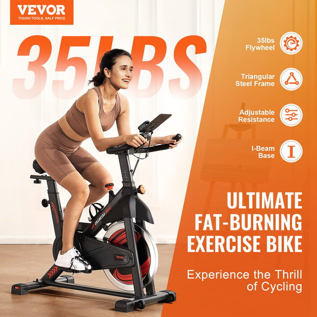 Magnetinis dviratis treniruoklis VEVOR S706, 16 kg smagratis