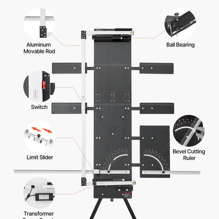 Karštos vielos putplasčio pjoviklis VEVOR JH130S+4+1, 200W