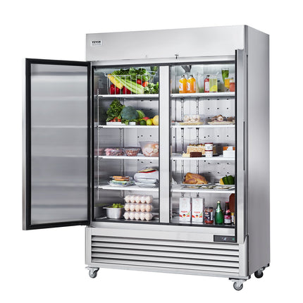Komercinis šaldytuvas VEVOR GNR1314L2, 1100 l talpa