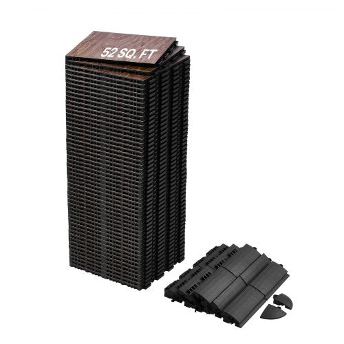 Šokių grindų plytelės VEVOR HJLVT24120-52, 52 vnt. (4,83 m²)