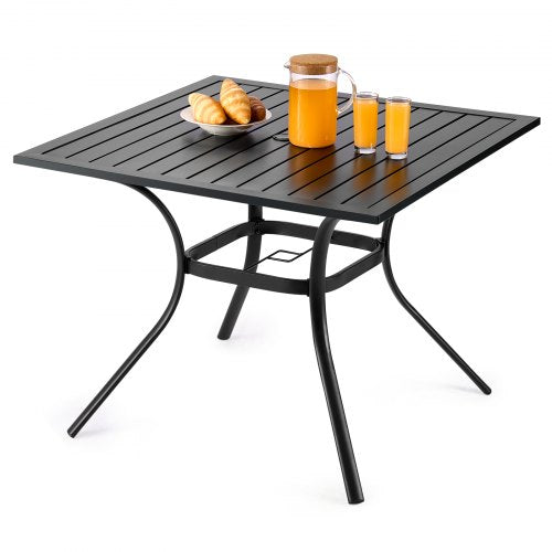 Lauko valgomojo stalas VEVOR WZ005D-1, 94 cm