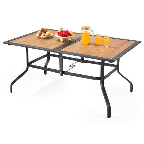Lauko valgomojo stalas VEVOR WZ556-1, 150 cm ilgio