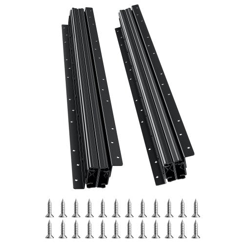 Stalčių bėgeliai po laiptais VEVOR 4801.600.BK, 117 kg apkrova