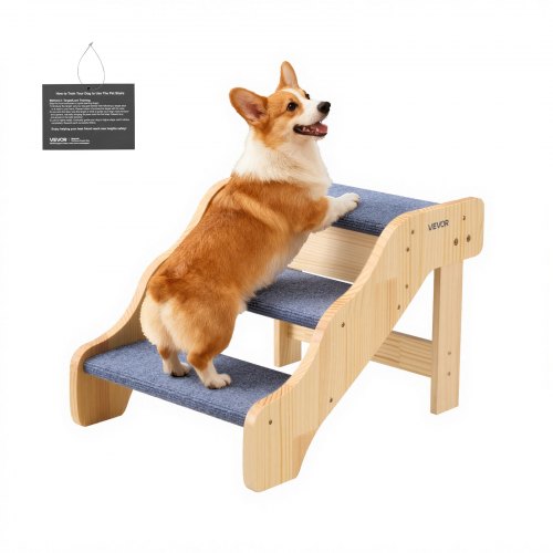 Mediniai laiptai augintiniams VEVOR ZD-25DOG01, 3 pakopų