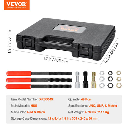 Sriegių atstatymo rinkinys VEVOR XRSS049, 49 dalių