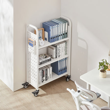 Bibliotekos vežimėlis knygoms VEVOR HXTC-3LD, 150 kg keliamoji galia