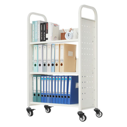 Bibliotekos vežimėlis knygoms VEVOR HXTC-3LD, 150 kg keliamoji galia